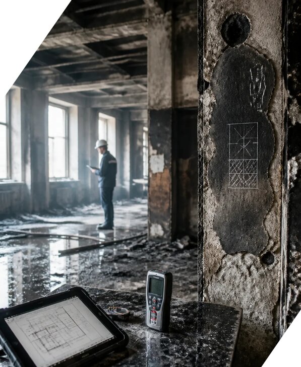 Обследование зданий после пожара в Казани от 15926 р. | ЭкспертизаРоссия