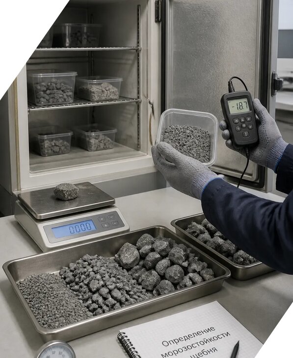 Определение морозостойкости щебня в Казани от 3716 р. | ЭкспертизаРоссия